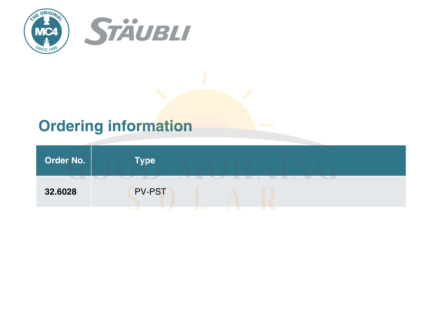 Stäubli Tool PV‑PST MC4 test plug