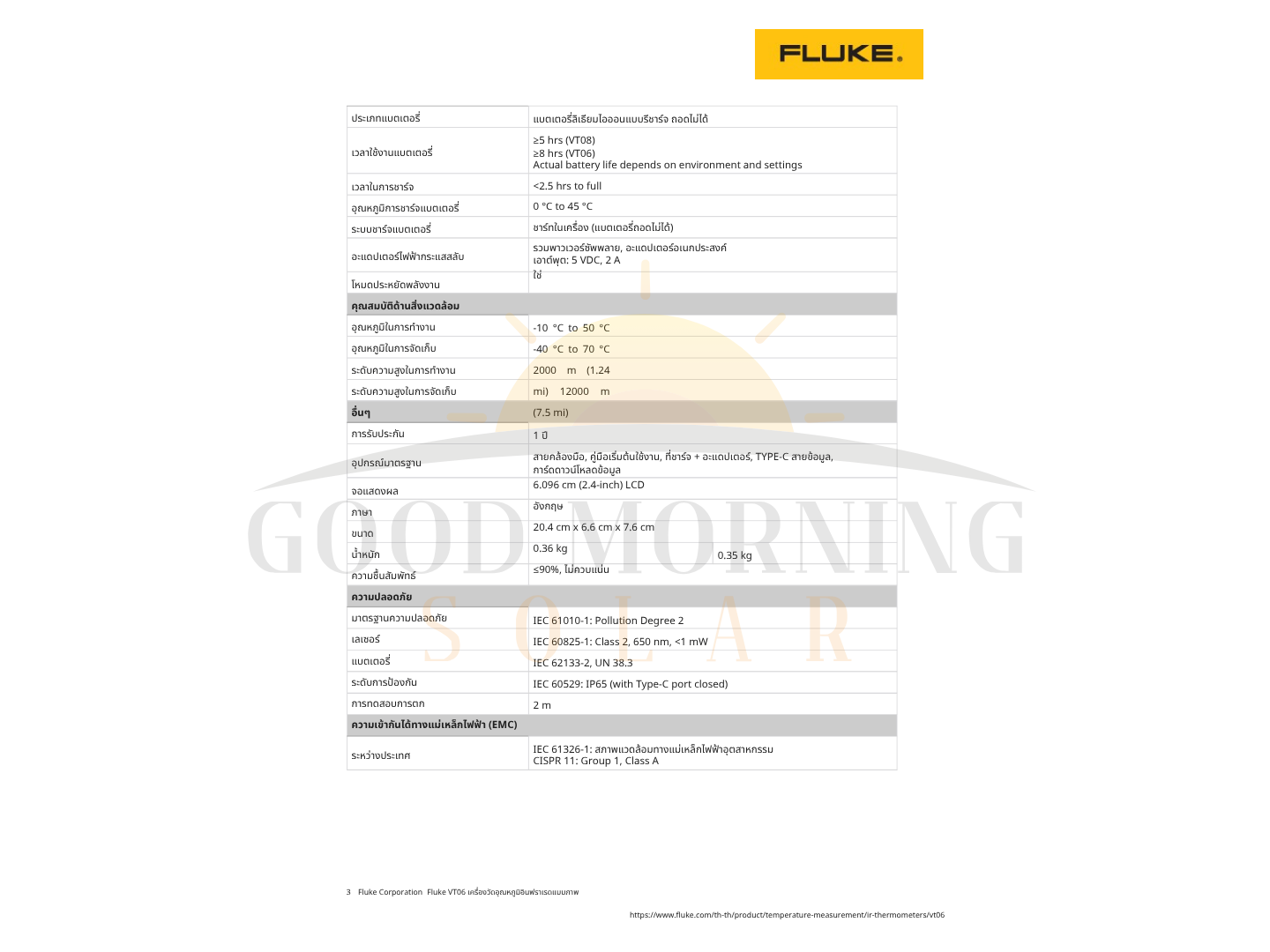 FLUKE VT06